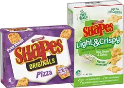 IGA Arnott’s Shapes 130-190g, Shapes Light & Crispy 120g or Savoy Mini 170g Selected Varieties offer