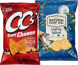 IGA The Natural Chip Co, CCʼs Corn Chips or French Fries 175g Selected Varieties offer