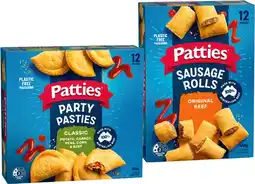 IGA Patties Classic Sausage Rolls, Party Pasties or Pies 12 Pack offer