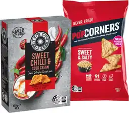 IGA Red Rock Deli Crackers 130-135g, Popcorners 130g or Tostitos 165-175g Selected Varieties offer