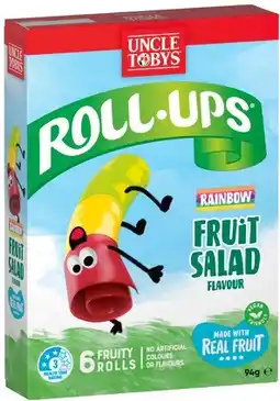 IGA Uncle Tobys Roll‑Ups 6 Pack or Muesli Bars 5‑6 Pack Selected Varieties offer
