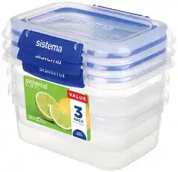 IGA Sistema Klip It Rectangle Food Storage Container 1 Litre offer
