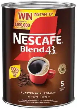 IGA Nescafé Blend 43 Instant Coffee Selected Varieties offer
