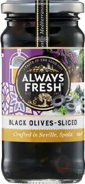 IGA Always Fresh Sliced Black Olives Selected Varieties offer