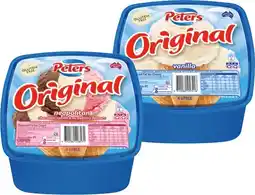 IGA Peters Original Ice Cream Selected Varieties offer