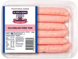 IGA Slape & Sons Old English Pork Thin Sausages offer