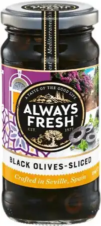 IGA Always Fresh Black-Sliced Olives Selected Varieties offer