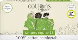 IGA Cottons 100% Cotton Comfortable Tampons Selected Varieties offer