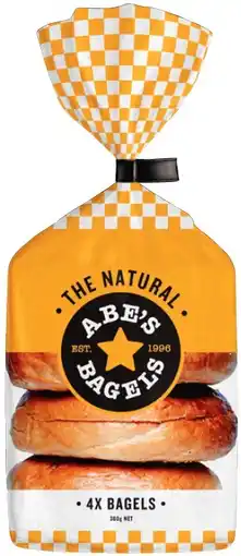 IGA Abe’s Bagels Selected Varieties offer
