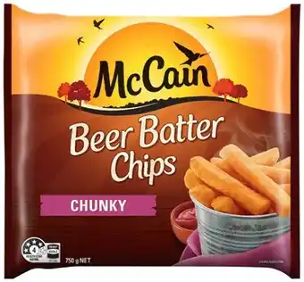 McCain Beer Batter Chips or Wedges 750g Selected Varieties