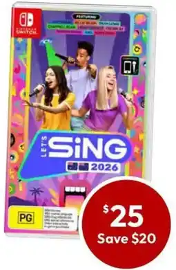 Target Let's Sing 2026 - Nintendo Switch offer