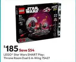 Target LEGO® Star Wars SMART Play: Throne Room Duel & A-Wing offer