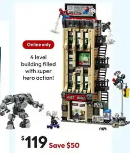 Target LEGO® Super Heroes Marvel Spider-Man vs. Mysterio: The Daily Bugle offer