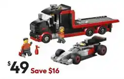 Target LEGO City F1 Display Truck with Audi F1 Race Car offer