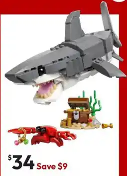 Target LEGO Creator 3 in 1 Fierce Shark with a Treasure Chest offer