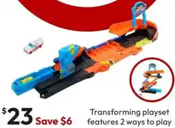Target Mattel Hot Wheels City Transforming Stunt Garage Playset offer