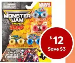 Target Monster Jam Mini Scale Marvel offer