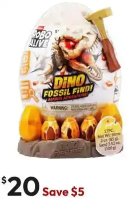 Target Robo Alive Fossil Find Amber Adventure by ZURU offer