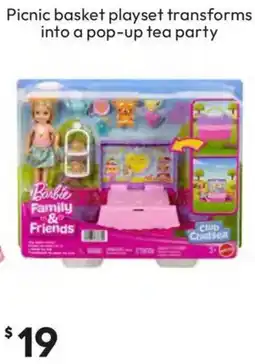 Target Barbie Family & Friends Club Chelsea Tea Party Picnic Playset offer