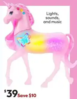 Target Mattel Barbie Sparkle Lights Toy Unicorn offer