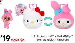 Target L.O.L. Surprise Loves Hello Kitty Reversible Plush offer