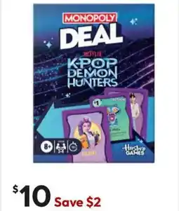 Target Monopoly Deal KPop Demon Hunters offer