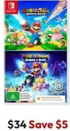 Target Mario + Rabbids Kingdom Battle & Sparks of Hope Bundle (Code in Box) - Nintendo Switch offer