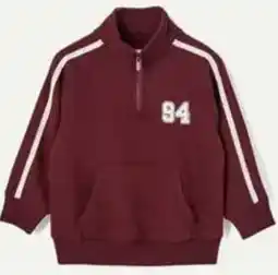Target Australian Cotton Blend 1/4 Zip Sweat Top - Port Royal Burgundy offer