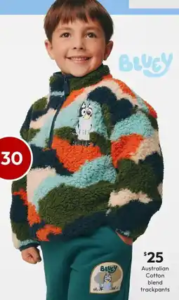 Target Bluey 1/4 Zip Teddy Fleece Jumper offer