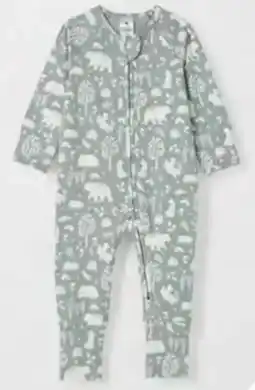 Target Baby Organic Cotton Zip Front Footless Coverall - Woodland 2 of 5 Baby Organic Cotton Zip Front Footless Coverall - Woodland offer