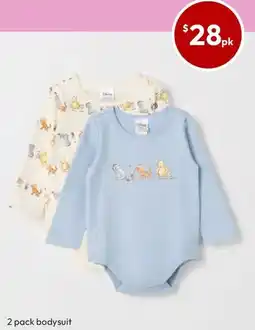 Target Disney Winnie The Pooh Australian Cotton 2 Pack Baby Bodysuits offer