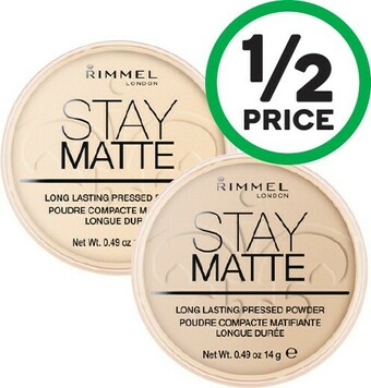 Woolworths Rimmel Stay Matte Pressed Powder 14g offer