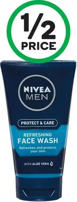 Woolworths Nivea Men Protect & Care Refreshing Face Wash 150ml offer
