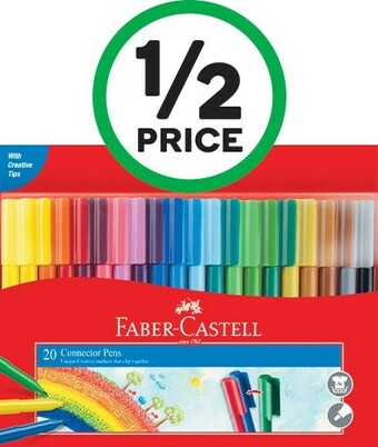 Woolworths Faber-Castell Connector Pens Pk 20 offer