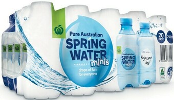 Woolworths Woolworths Spring Water Minis 20 x 250ml offer
