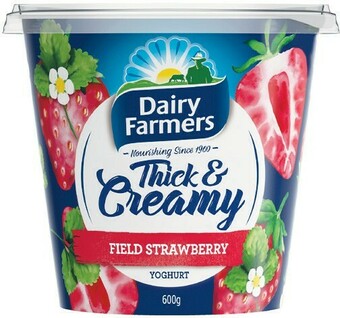 Woolworths Dairy Farmers Thick & Creamy Yoghurt 600g offer