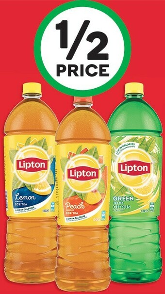 Woolworths Lipton Ice Tea Varieties 1.5 Litre offer