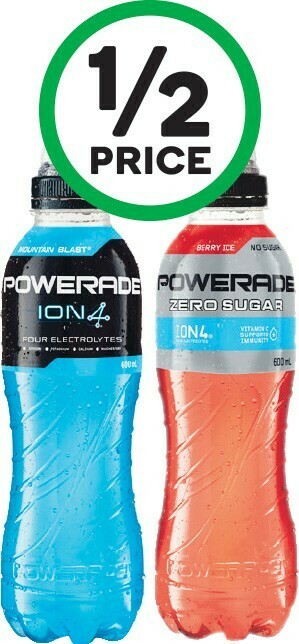 Woolworths Powerade Sports Drink 600ml offer