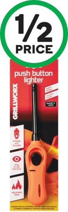 Woolworths Grillworx Push Button Lighter Pk 1 offer