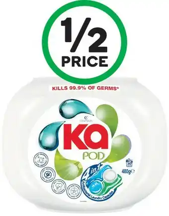 Woolworths Ka Pods Antibacterial or Anti Dust Mites Laundry Capsules Pk 30 offer
