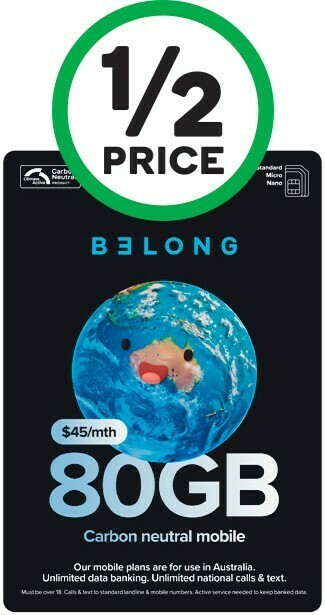 Woolworths Belong $45 Starter PackΔ offer