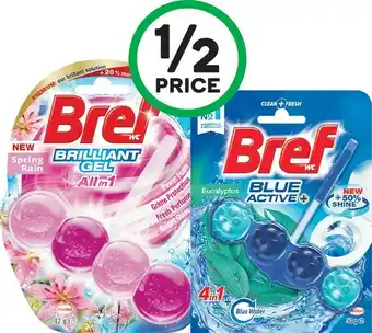 Woolworths Bref Deluxe 50g, Brilliant 42g or Blue Active 50g Toilet Cleaner offer