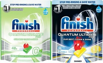 Coles Finish Quantum Ultimate Pro Dishwashing Tablets 46 Pack or 0% 48 Pack offer