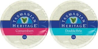 Coles Tasmanian Heritage Double Brie or Camembert 250g offer