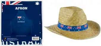 Australia Day Apron or Straw Hat