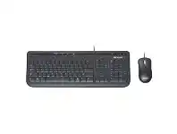 Officeworks Microsoft Wired Desktop Keyboard and Mouse Black 600 offer
