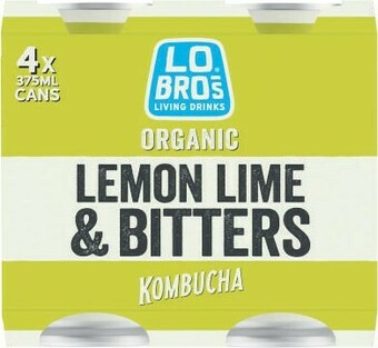 Coles Lo Bros Kombucha 4x375mL offer