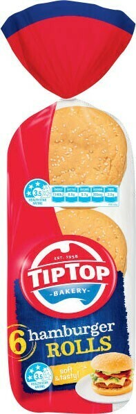 Coles Tip Top Rolls 6 Pack offer