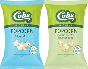 Coles Cobs Popcorn 80g-120g offer