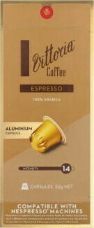 Coles Vittoria Nespresso Compatible Coffee Capsules 10 Pack offer